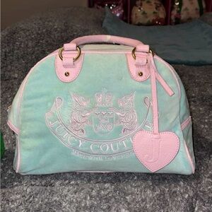 Juicy Couture Pink and Mint Satchel